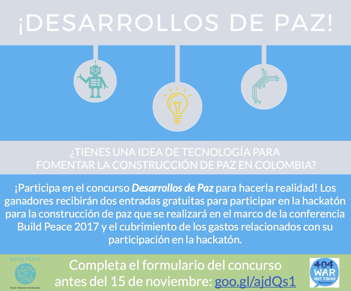 policentrico's tweet photo. ¿Tienes una idea para la @peacehack_io de @howtobuildpeace? ¡Participa en este concurso para hacerla realidad! https://t.co/XoezhpO5yC https://t.co/CWWo62skBF
