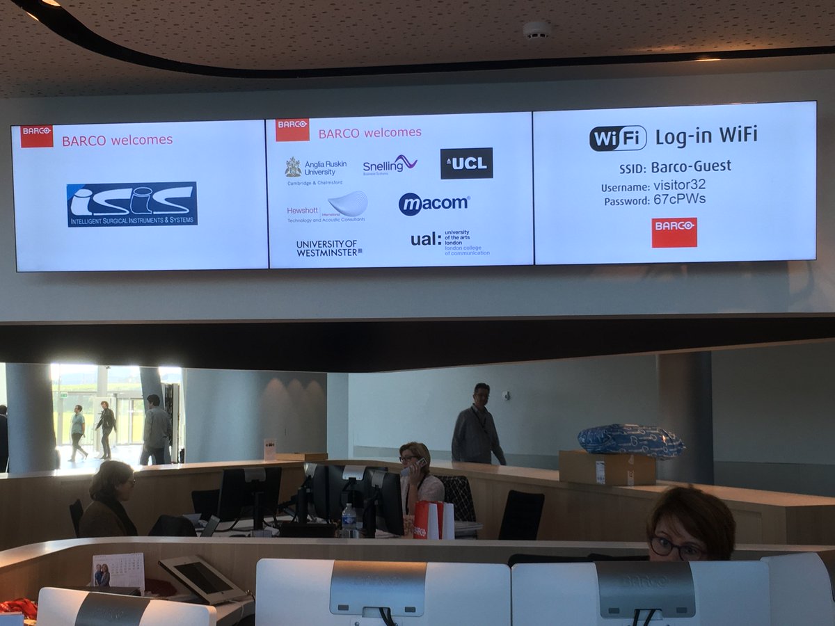SnellingBiz's tweet photo. Awesome start at @Barco #XperienceCenter #onecampus. Looking forward to the product walkthrough ahead! https://t.co/w9LqimY4tz