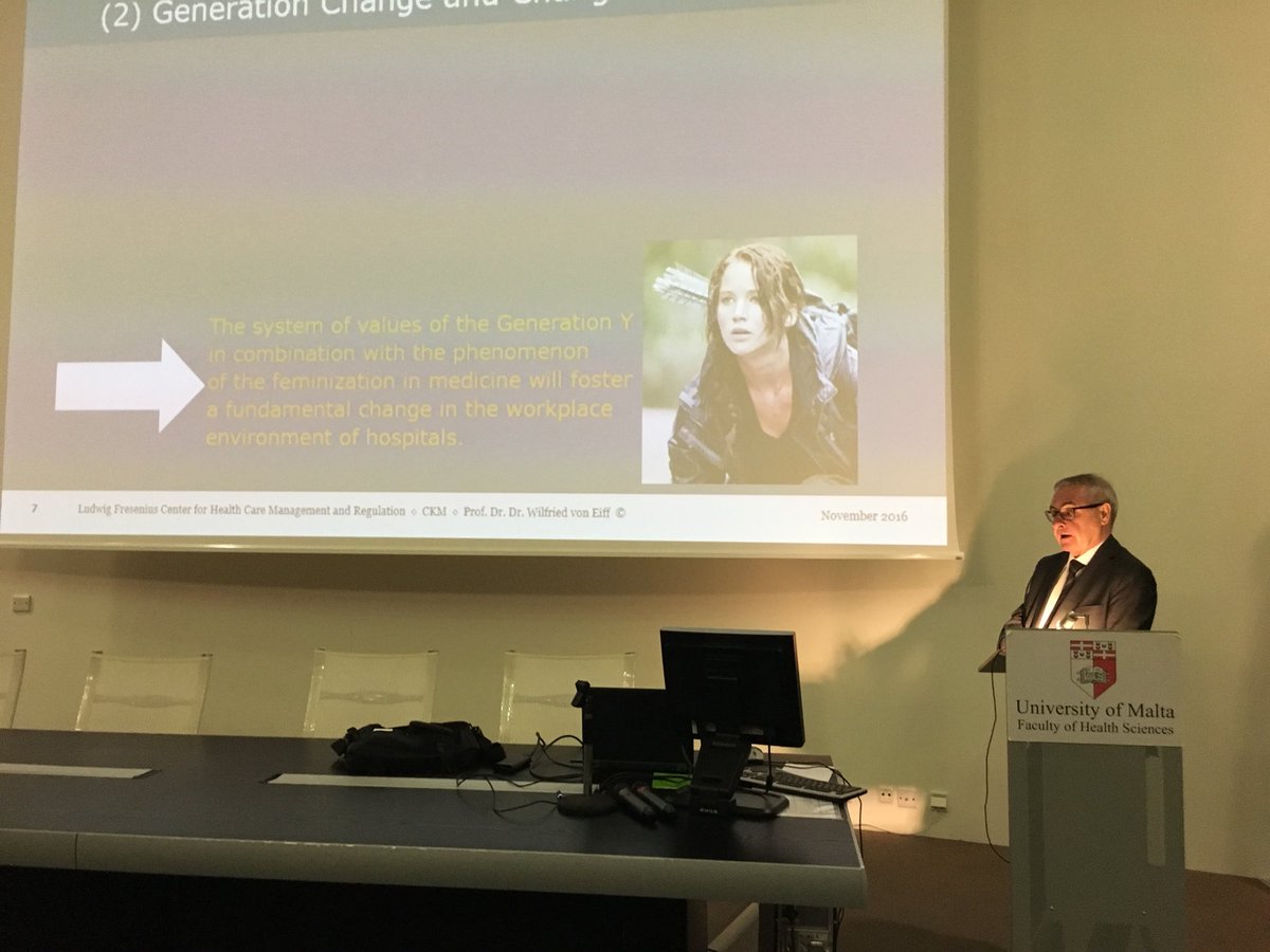 natasha_azzmus's tweet photo. #GenerationY & #Feminiization bring different #values to #HealthSystems says Prof Von Eiff @buttigis @maphmorg - #Leadership challenges https://t.co/wyKF75IyUK