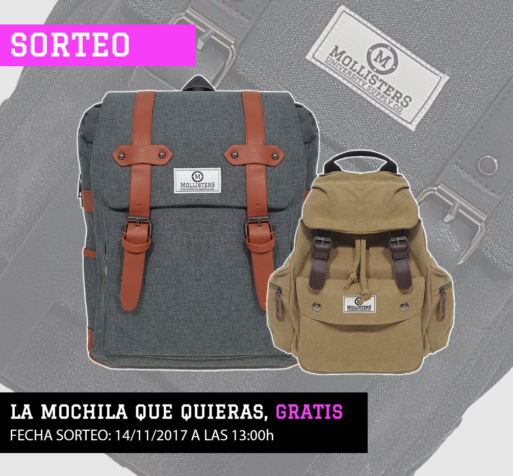 mollisters's tweet photo. ¡SORTEO!
¿Quieres una https://t.co/AlBfKm8rwM gratis?
Síguenos y RT al tweet para participar 😎😎
Fecha sorteo: 14/11/2017 a las 13h. ¡Suerte! https://t.co/IiMziF1j9A