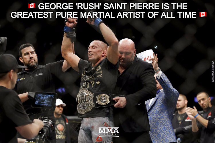 JoeAckers's tweet photo. It was 'RUSH' that turned up to the MSG, that badass demon who throws superman jabs and shoots at will LONG LIVE THE GOAT  #GSP #GSPReturns https://t.co/SEPsTXuMxb