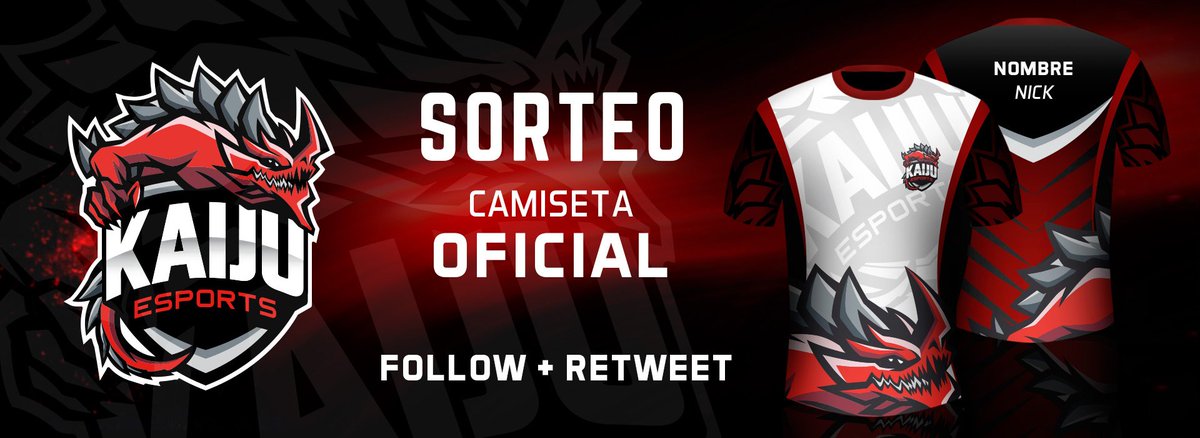 ¡Ya tenemos la camiseta oficial de #KaijuEsports! Mucho HYPE! ¿Quieres ganar la primera totalmente GRATIS? Follow <a href="/Kaiju_eSports/">Kaiju Esports</a> + RT