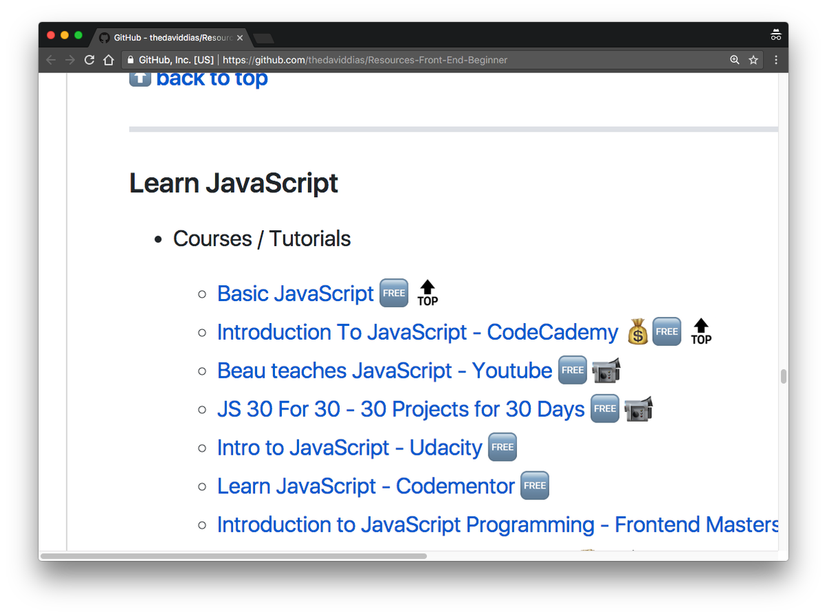 umaar's tweet photo. Front End Resources 👀 - https://t.co/Pxdvs7Vd2P - Covers HTML, CSS, JavaScript, Git &amp; related newsletters 💯 Lots of free courses too https://t.co/K2AIdxYpIk