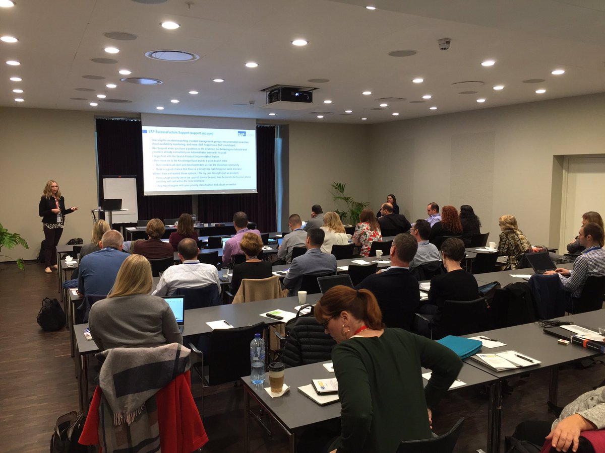 mgillet's tweet photo. Gr8 Turn out @JillCloudCPI @rebecca_murray3 Jumpstart "SAP #SuccessFactors EC for beginners Hands on explo." #HR2017 https://t.co/V5M4p29npp https://t.co/BNDAkU3PaK