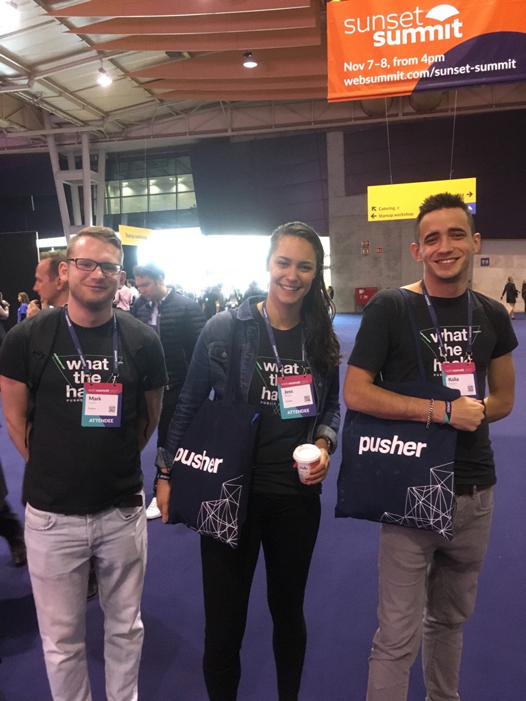 Pusher tweet media