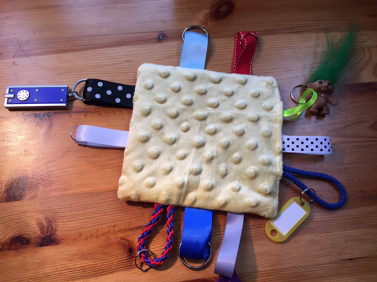 sensorytreasur's tweet photo. Custom made for 6 & 7 years old. They crinkle too! #fidgetmat #autismawareness #autismsupport #babytag #madeSoUnique https://t.co/oT9GiGrx64