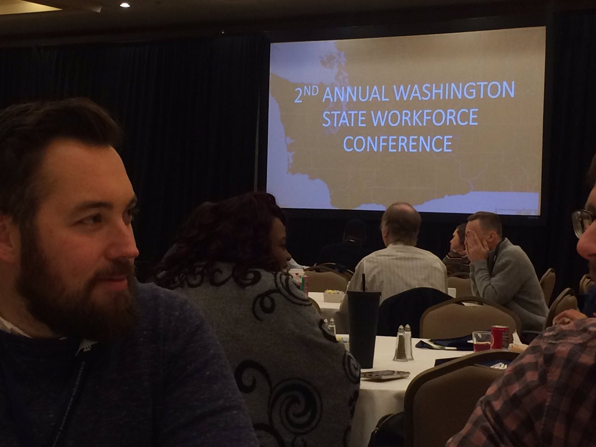 SeattleKingWDC's tweet photo. Proud sponsors of today's #WAWorkforceConf for the future of #wkdev & #WAWorkforce in our very own #Seattle & #KingCounty! Session 1 on deck https://t.co/BbmofOgydz