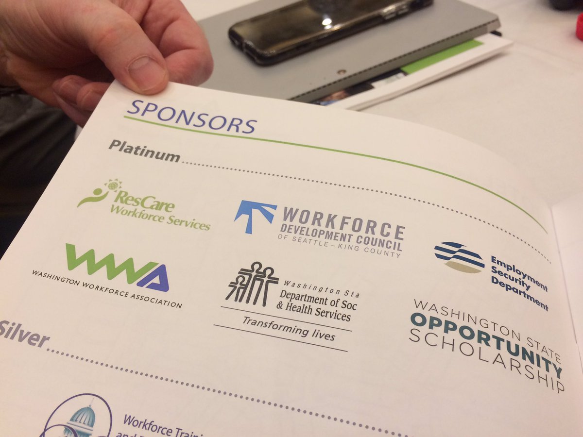 SeattleKingWDC's tweet photo. Proud sponsors of today's #WAWorkforceConf for the future of #wkdev & #WAWorkforce in our very own #Seattle & #KingCounty! Session 1 on deck https://t.co/BbmofOgydz
