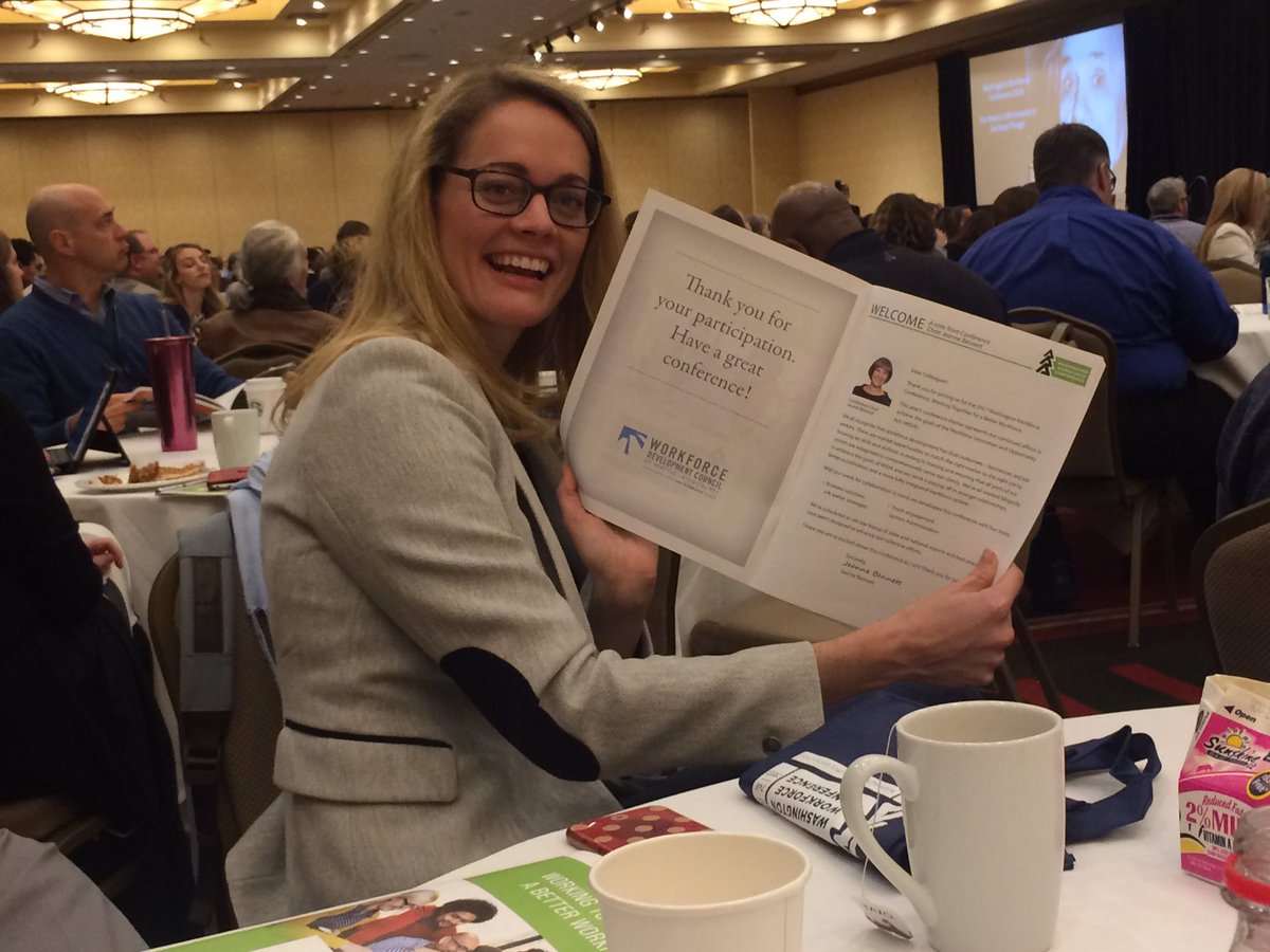 SeattleKingWDC's tweet photo. Proud sponsors of today's #WAWorkforceConf for the future of #wkdev & #WAWorkforce in our very own #Seattle & #KingCounty! Session 1 on deck https://t.co/BbmofOgydz