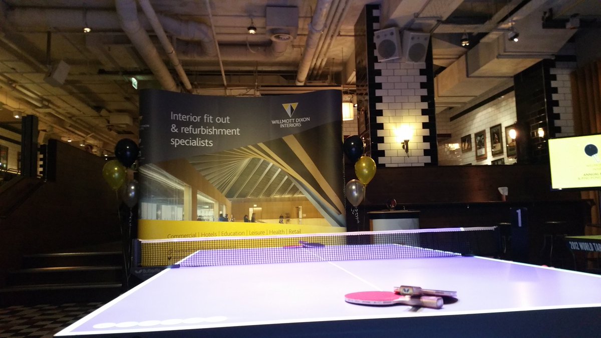 weareWDI's tweet photo. All set and ready for our Annual event #WDIPINGPONG https://t.co/4PZg77pz9a
