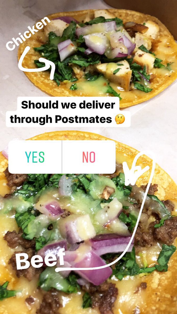 OkSadilla's tweet photo. 🌮It's Taco Tuesday!!! 🌮 Postmate those bad boys, stop in to pick them, or dine in. Options 🙌🙌🙌 https://t.co/mVl1eltL9w