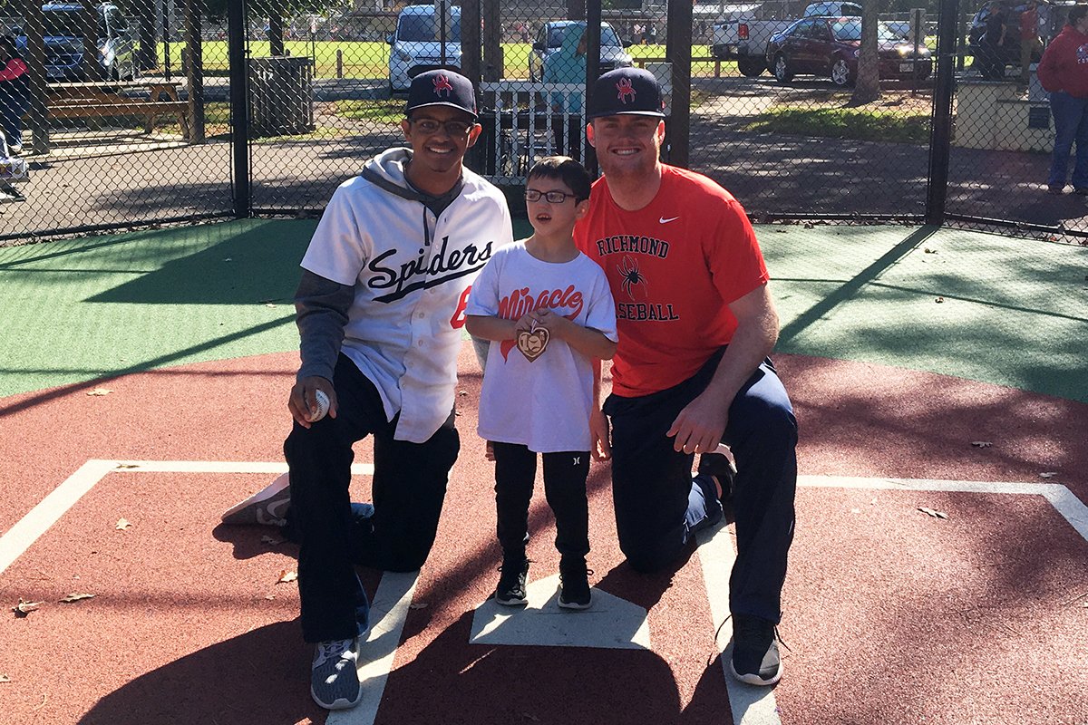 SpiderVoices's tweet photo. .@SpiderBaseball's @KyleAdams_4 talks about the impact the Miracle League on his life. 

https://t.co/1ZRBaRG2wB

#OneRichmond https://t.co/o7OWWP6rik