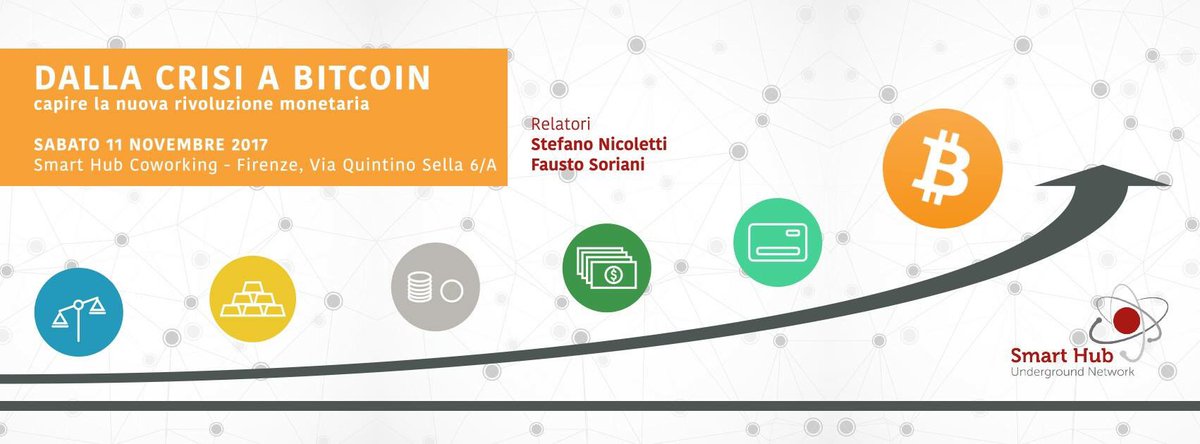 SmartHub14's tweet image. Primo seminario a Firenze su #Bitcoin - 11 novembre.
Imparare a muoversi nella nuova rivoluzione monetaria #Firenze #Formazione #coworking