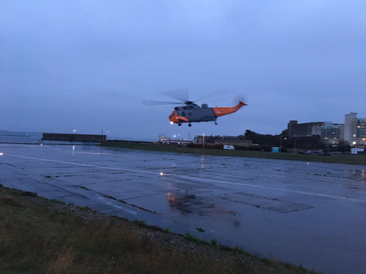 HeliOperations's tweet photo. #XV666 #Damien commences night flying training for German Navy SAR student pilots at #HeliOperation’s new operating base #Portland https://t.co/WH8nkUi0VO