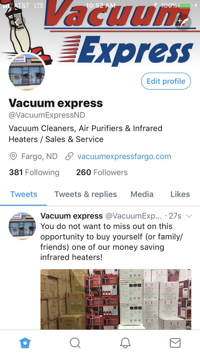 VacuumExpressND's tweet photo. #Vacuum #Vacuums #vacuumcleaner #VacuumExpress #Infrared #Heater #AirPurifiers #Accessories #Happy #HappyCleaning #HappyHome #Sale #Sales https://t.co/C7WD7wDazN