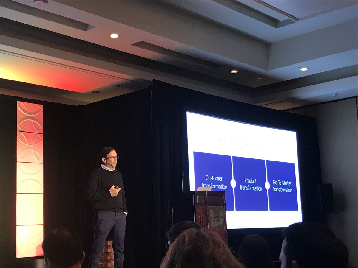 BrendaSomich's tweet photo. Mike Ehrenberg discusses #DigitalTransformation and the shift from product to service. #extreme365 https://t.co/BiTu7iPVc5