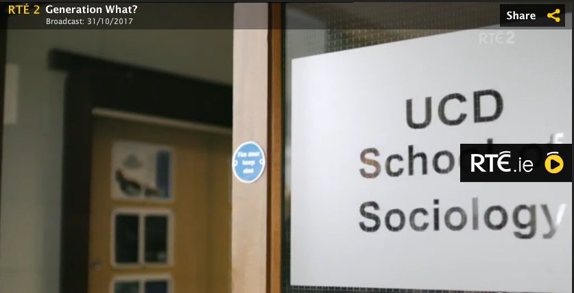 iwatsonucd's tweet photo. #GenWhat Part 2 airs tonight at 10.30pm on RTE 2. Nice to see the fruits. @iwatsonucd @osullivansara @ucdsociology @AmandaSl07 https://t.co/QOmdGcldzj