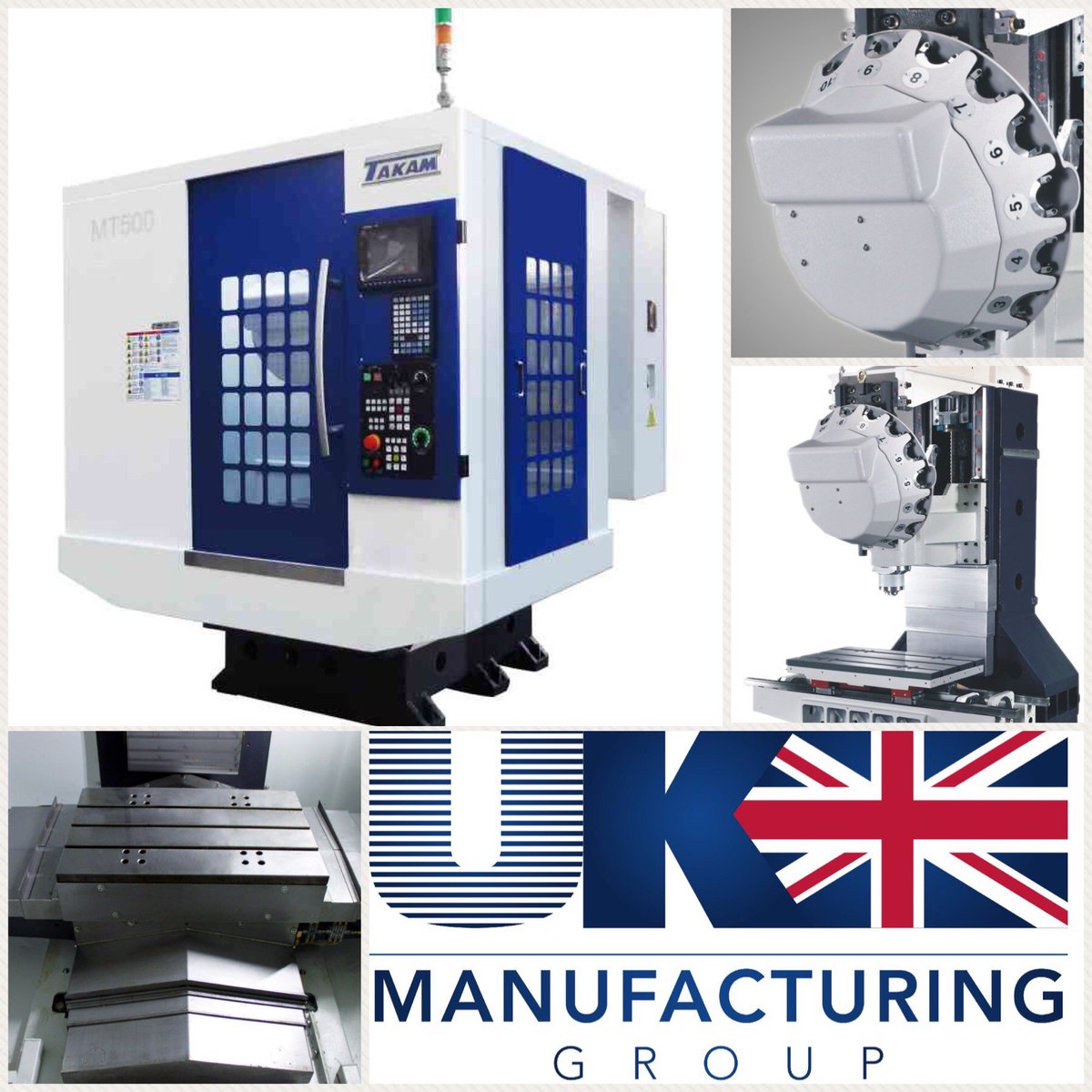 The new Takam MT-500 with Fanuc 0i-MF control,15,000 rpm spindle, travels X500 mm,Y400mm, Z300 mm, all for £38,950!
ukmanufacturing.co.uk/takam-mt-500