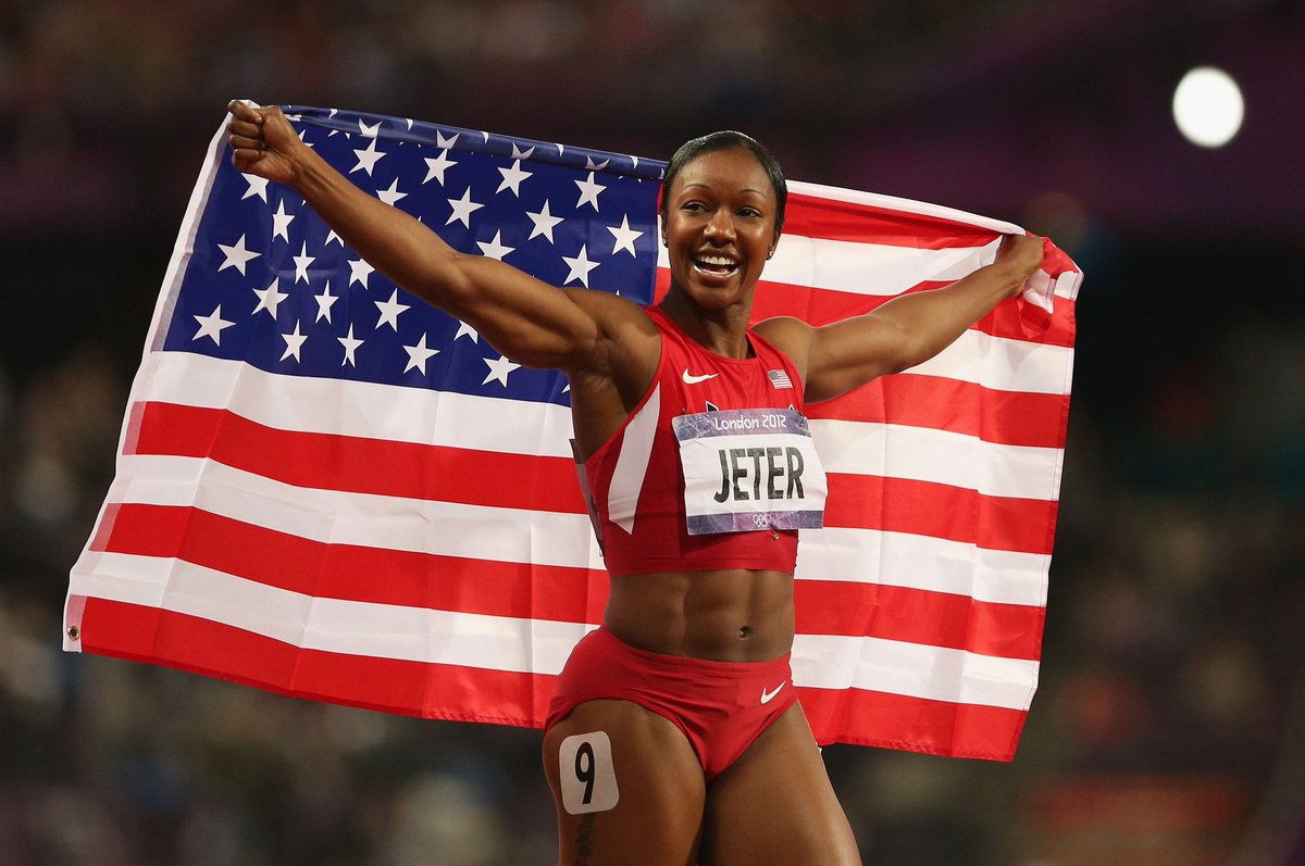 NBCOlympicTalk's tweet photo. .@CarmelitaJeter, fastest woman alive, retires as one of @USATF's sprint greats https://t.co/yWRkrOpiGO https://t.co/ZDYfFnO58b