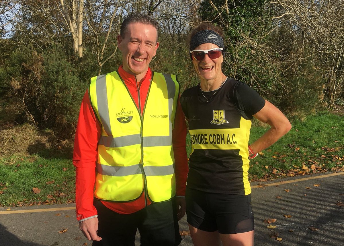parkrun's tweet photo. Former 5000m World Champion &amp; Olympian Sonia O'Sullivan visited Ballincollig parkrun in Ireland last week 🇮🇪

It was Sonia's 92nd parkrun! 🌳 https://t.co/ezLyNWbAyr