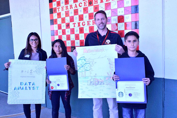 CRS_GTHS_THMS's tweet photo. Huge congrats to David (1st pl, 7th grade) and Karla (3rd pl, 8th grade) from @THMS_CJUSD for their participation in our poster contest! 🌟🌟🌟 https://t.co/rqwlwHCjl4