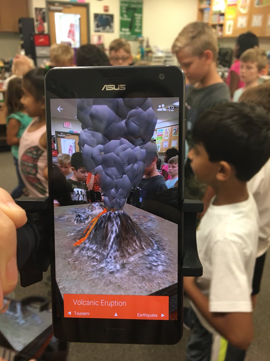 MrsBrode2nd's tweet photo. Having fun with #GoogleExpeditionsAR #ReaganRays https://t.co/2NegMao1LB