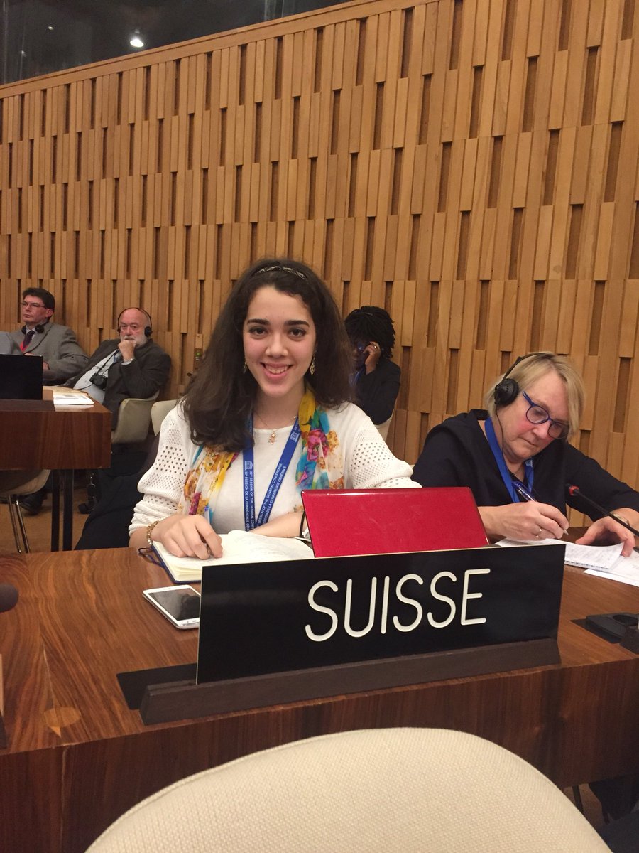 UNESCO_ch's tweet photo. Swiss youth del. @UNESCO #39GC multilateralism at stake, promotion of youth active citizenship and cooperation with NatCom is a must #youth https://t.co/cjITNYfrpC