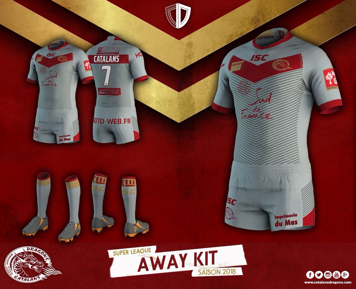 loverugbyleague's tweet photo. CATALANS NEW KITS

🐉 | Catalans Dragons have released their new kits for the 2018 season. #RugbyLeague

🔁 Love them
❤️ Hate them https://t.co/LBk4Ca0eFt