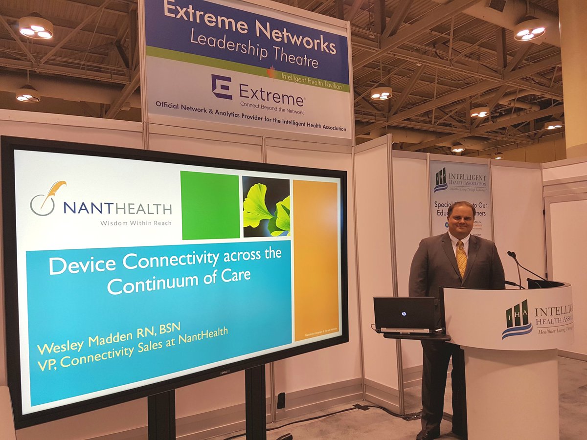 A photo of <a href="/maddenfm/">Wes Madden</a> is always worth a thousand words ;) 2 minutes to go! <a href="/NantHealth/">NantHealth</a>  <a href="/HealthAchieve/">HealthAchieve</a> #ihpavilion
