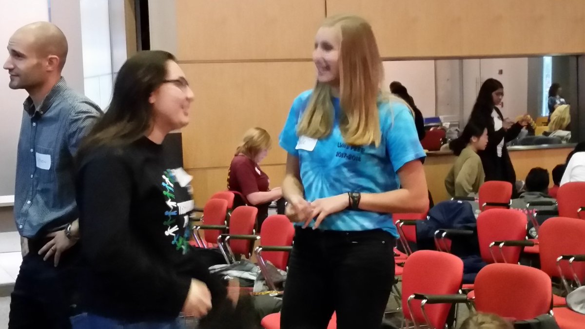 lvhsowens's tweet photo. Noelle Saine, Alex Skofteland, Jack Garbe, Christina Thornton participate in PEER training activities. https://t.co/y9A3YnIK9L