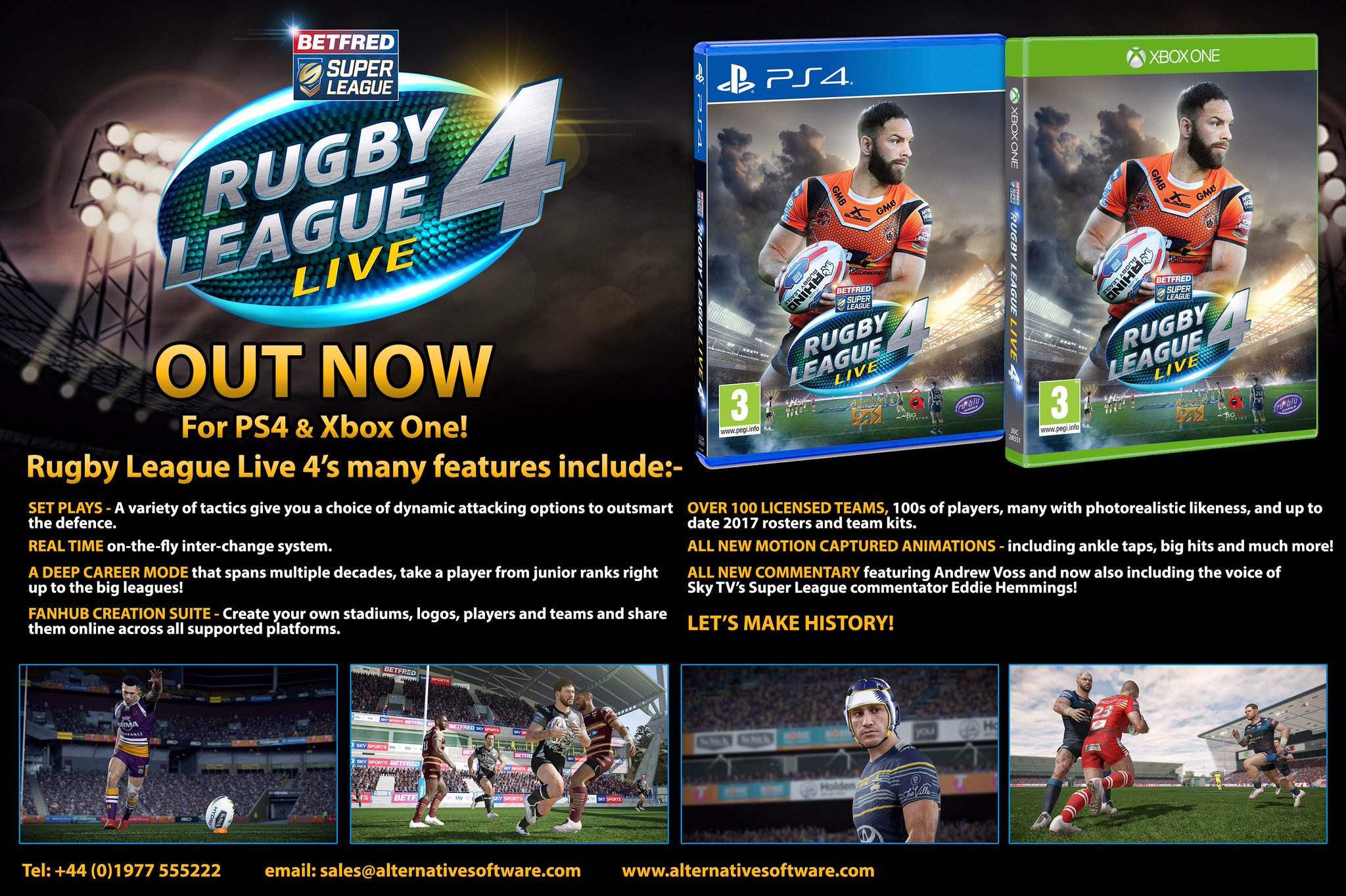 Rugby League Live 4 on X