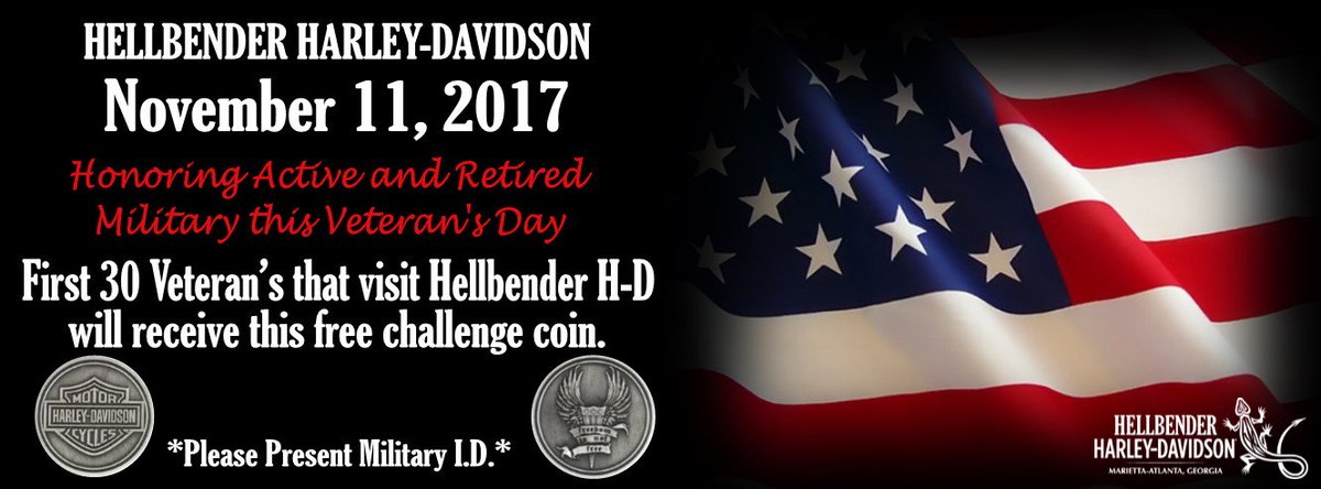 HellbenderHD's tweet photo. We are honoring Active and Retired Military this Veteran's Day. #HellbenderHD #VeteransDay #ChallengeCoin https://t.co/cwgC4I9owx