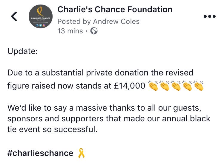 Revised figure on funds raised <a href="/ShanklyHotel/">Shankly Hotel</a> on Saturday 👏👏