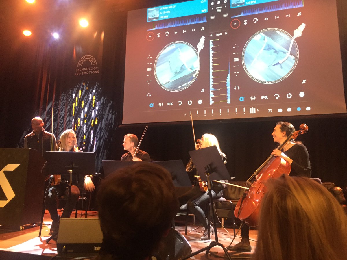 varinoj's tweet photo. Ice equations as music courtesy of @djspooky and Stavanger Symphony Orchestra @TechEmLive. All music available as open source! #telive2017 https://t.co/HgyH3qzoIA