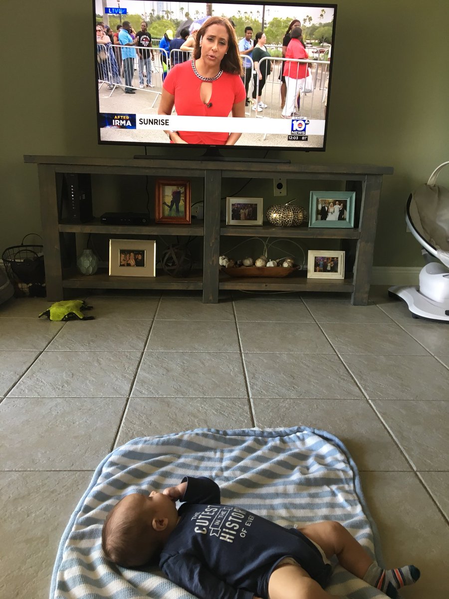 RachSomp's tweet photo. He likes to stay in the know with @WPLGLocal10 https://t.co/atWDqRs44Y