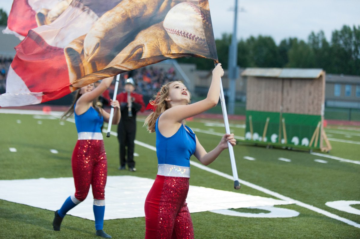 dpgonline's tweet photo. DPG Spotlight - Check out the Odessa HS Guard (MO) with #dpgflags!  Our $20 STANDARDflag promotion runs through 11/25! #wearedifferent https://t.co/0am0Gl3p4F
