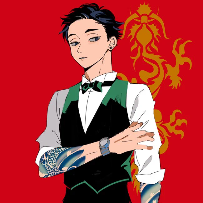 #無言でヤクザ葦絵をあげる 