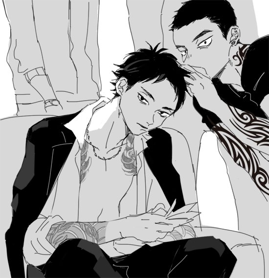 #無言でヤクザ葦絵をあげる 