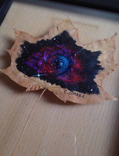 ChristinaFavre's tweet photo. Bubble Nebula Acrylic on Pressed Leaf https://t.co/P9k81lbyWY #space #paintedleaf https://t.co/lBNLU5zXx8