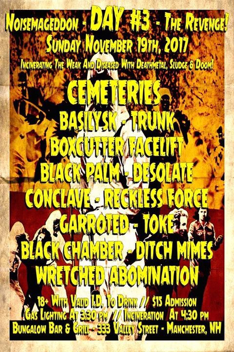 trunkdoom's tweet photo. #Noisemageddon #trunkdoom #doom #metal #showflyer #stoner #deathmetal #grunge #livemusic #hippiedeathmetal #TuesdayThoughts https://t.co/y1Y81MoUPJ