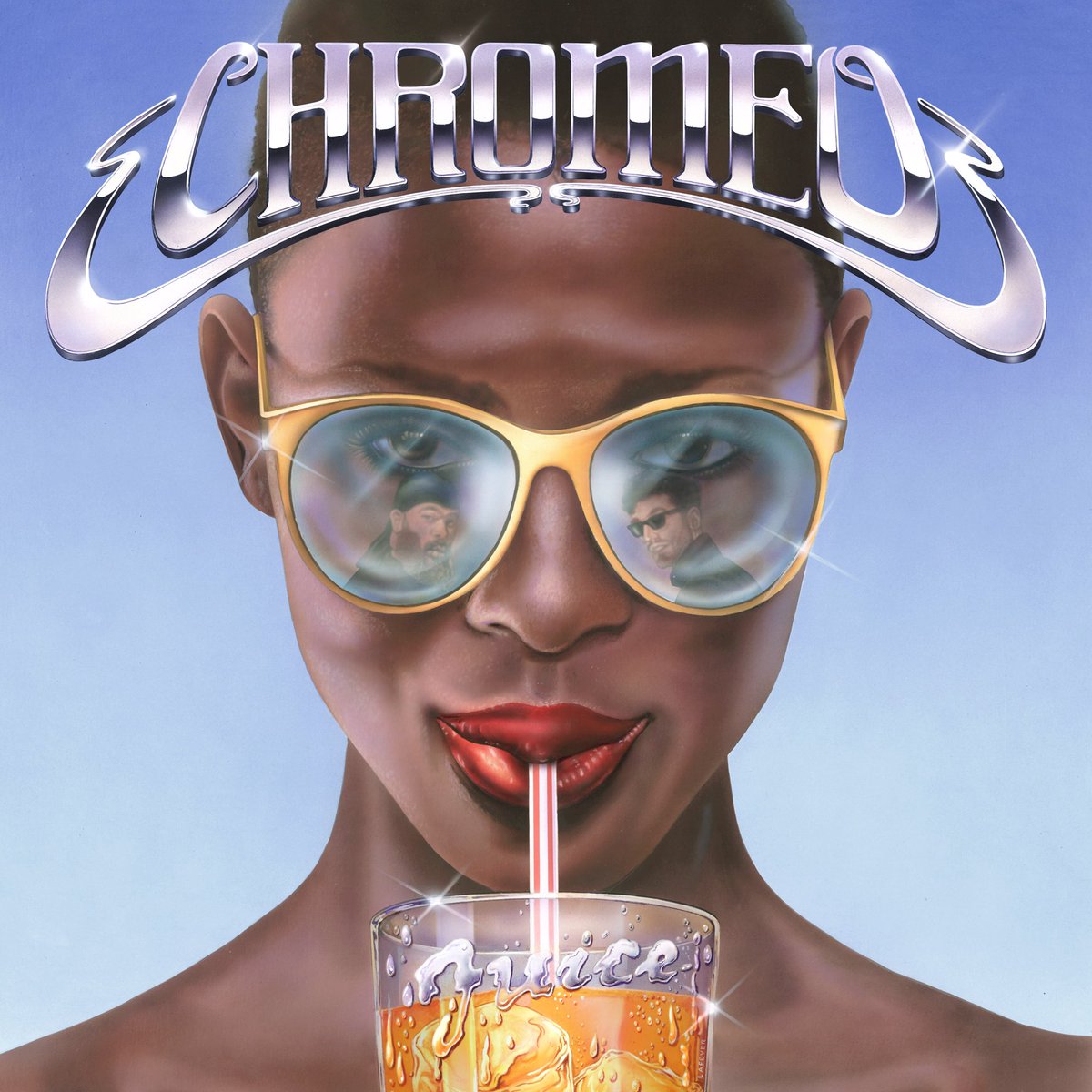Chromeo's tweet photo. YOU GOT THE JUICE? More importantly, you ready to get funky? Listen to our new single on @Spotify right nowww! https://t.co/aCd2ViLrz0 🍊🍊🍊 https://t.co/kq50ihMK2d