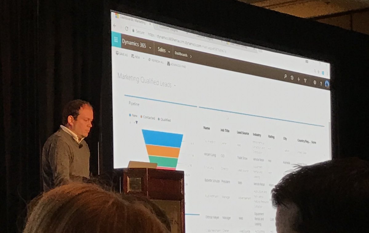 BrendaSomich's tweet photo. Do you know where your leads are coming from? Touring the latest predictive lead scoring features in #MSDYN365 for Sales at #eXtreme365 https://t.co/MCiUHkIXuo