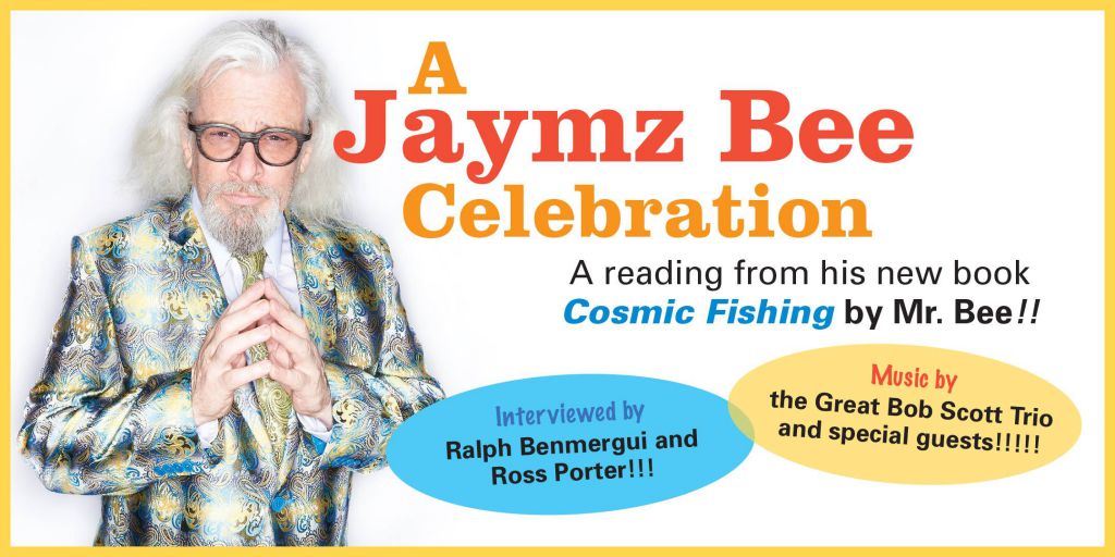 JAZZFM91's tweet photo. Our own @jaymzbeesez has a book launch at the @GladstoneHotel ...tonight! more info: https://t.co/50tVxXcCl8 #CosmicFishing https://t.co/E17u5SU5D6