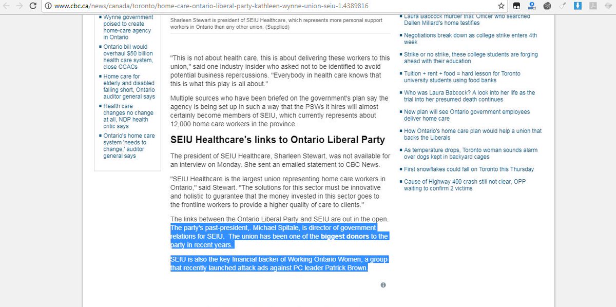 The disgusting relationship between <a href="/ontario_liberal/">OntarioLiberalParty</a> and <a href="/actwow/">WorkingOntarioWomen</a> is out in the open. cbc.ca/news/canada/to… #onpoli #NoWynneSituation