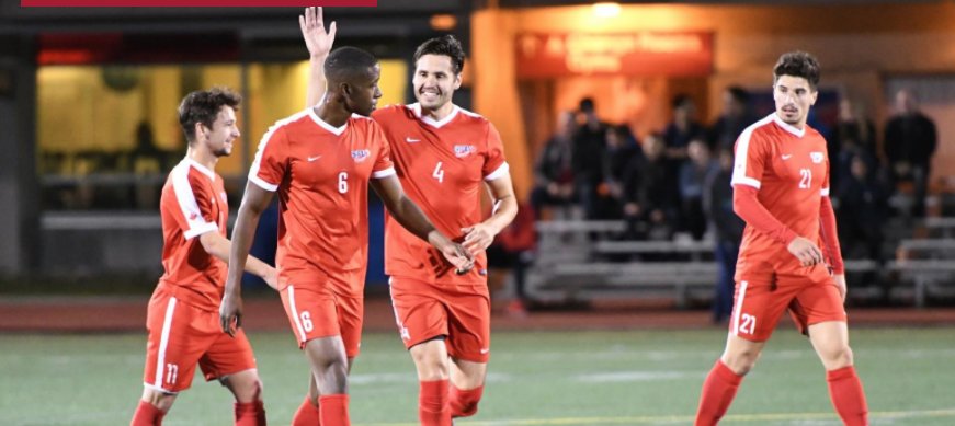 SFUalumni's tweet photo. #ICYMI: SFU Men's Soccer wins sixth GNAC title in eight years! https://t.co/U9XMPwiZsW @SFUClan https://t.co/oJ4si5qsig