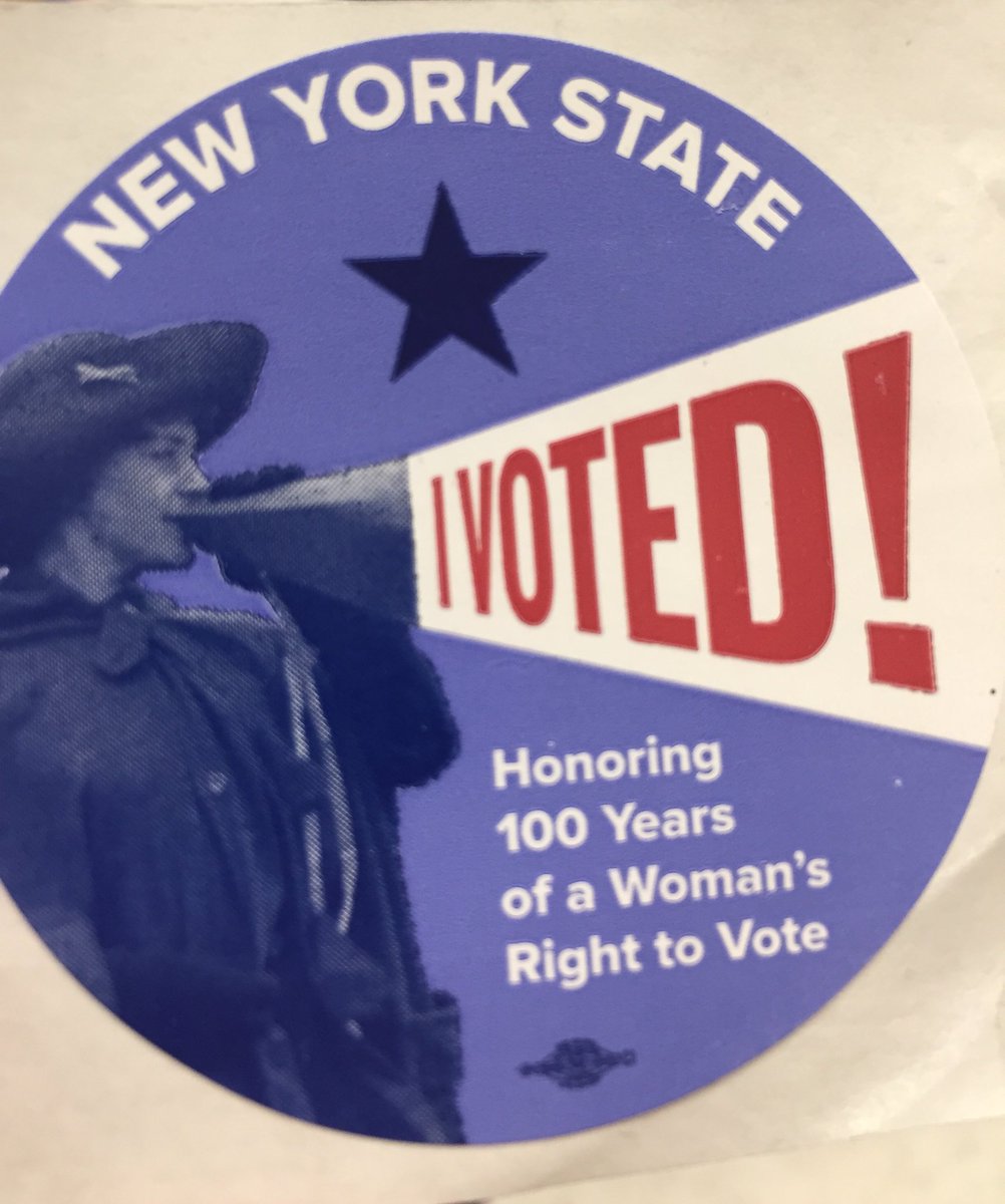 TishJames's tweet photo. 100 years ago, NY granted women the right to vote. Our foremothers fought hard for this right, let’s not take it for granted. #ElectionDay https://t.co/p2hDppqKdT