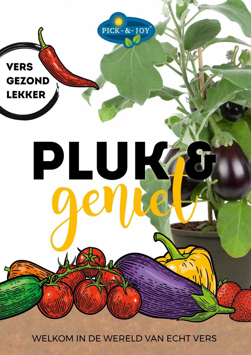 Ons Pick-&amp;-Joy plukgroentenconcept heeft een compleet nieuwe look! Fris, natuurlijk én verrassend. Neem een kijkje op de Royal FloraHolland Trade Fair op 8, 9 en 10 november in Aalsmeer en bezoek onze beursstand, nummer 33.3 in hal 2. Tot dan!
