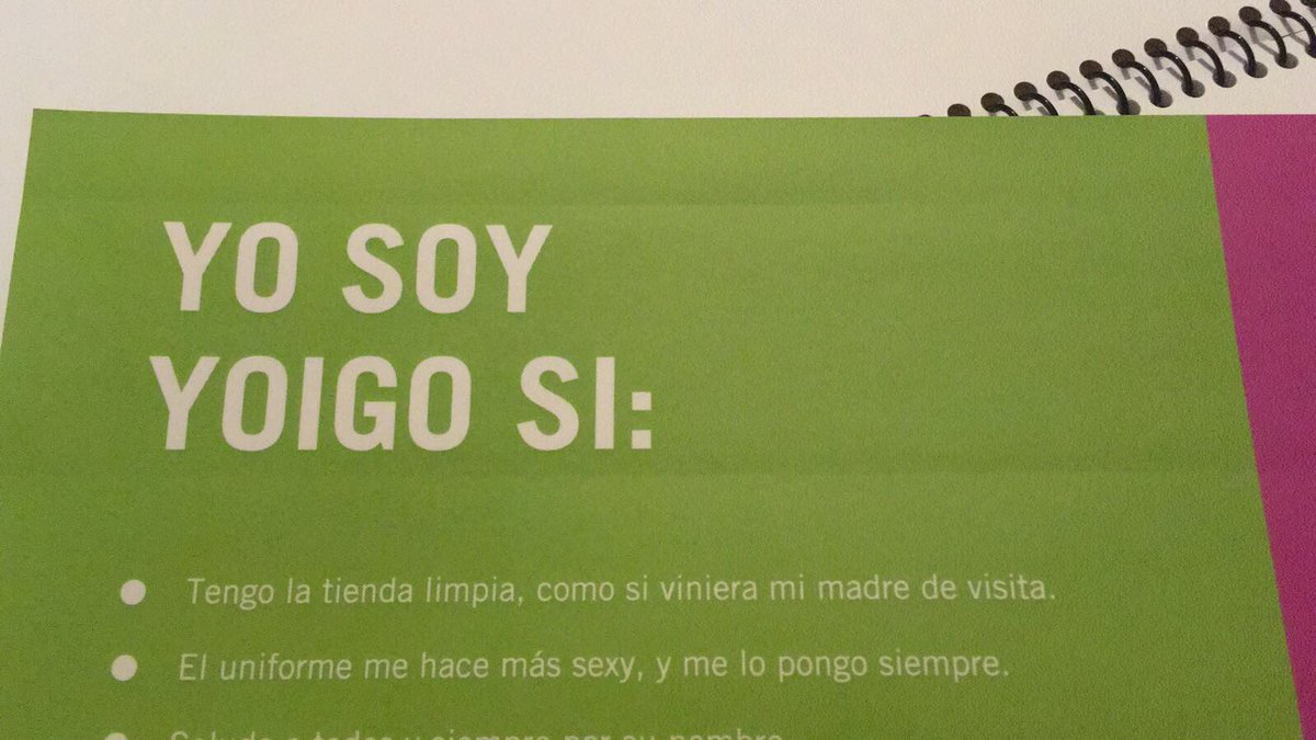 gualtraper's tweet photo. La meva parella està fent la formació per entrar a @yoigo i sorpresa! #masclisme #cosificacio https://t.co/u9TQGVZJsX