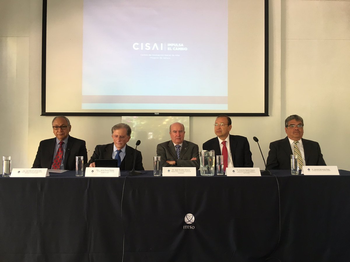 InnovacionJal's tweet photo. Lanza el @ITESO el Centro de Innovación Social de Alto Impacto de Jalisco #CISAI @jaimereyesro @Conacyt_MX @CIATEJ https://t.co/LyYkmbxFg1