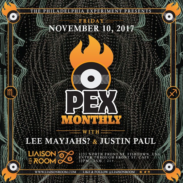 GiantBearPEX's tweet photo. Join the PEX crew for the 1st event at @liaisonroom Justin Paul in from LA joins Lee Mayjahs for a night of Techno &amp; Deep Tech House. https://t.co/LLS4JIqlOz